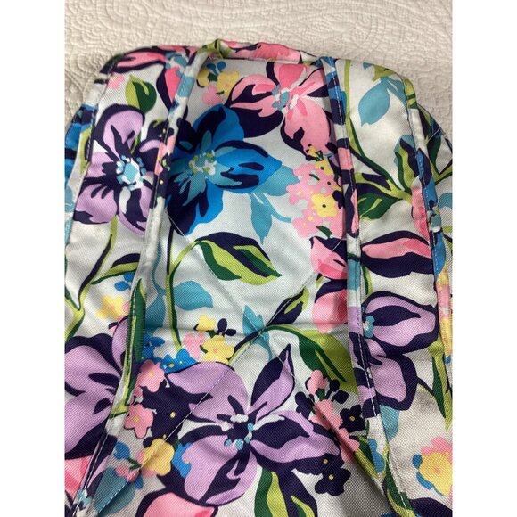 Vera Bradley Floral Backpack With Padded Straps & Zippered Compartments - Picture 4 of 12